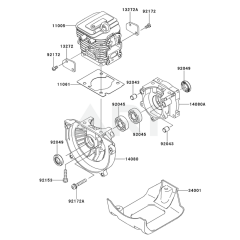 Cylinder/Crankcase for KTFR27A