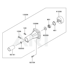 Kawasaki KTFR27A Trimmer Housing