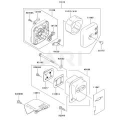 Air Filter & Muffler for KTR26AC