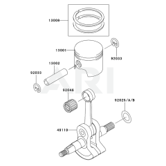 Piston & Crankshaft for KTR26AC