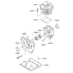Cylinder/Crankcase for KTR26AC