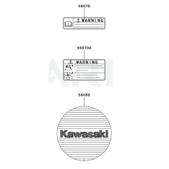 Kawasaki KTR26AC Label