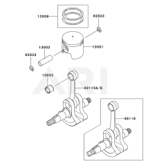 Piston/Crankshaft for KTR27A