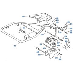 Handle Assembly for Kubota AD70 Tiller