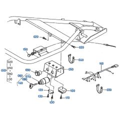 Switch Box Assembly  for Kubota AD70 Tiller