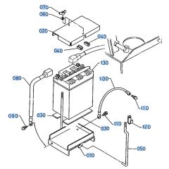Battery Assembly for Kubota AD70 Tiller