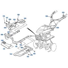 Front Fender Assembly for Kubota AT25 Tiller