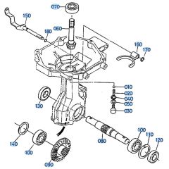 Bevel Gear Assembly for Kubota AT25 Tiller