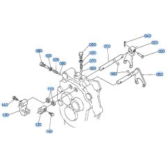 Fork Shaft Assembly for Kubota AT55 Tiller