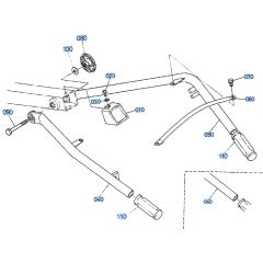 Handle Assembly for Kubota AT55 Tiller