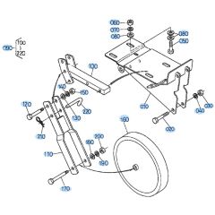 Front Frame Assembly for Kubota AT55 Tiller