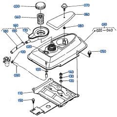 Fuel Tank Assembly for Kubota AT60 Tiller