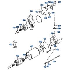 Starter Assembly for Kubota AT60 Tiller