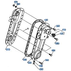 Rotary Case Assembly for Kubota AT60 Tiller