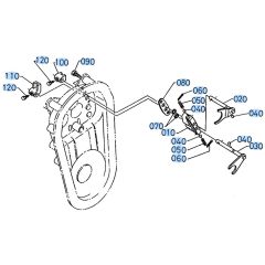 Steering Rod Lever Assembly for Kubota AT60 Tiller