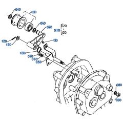 Tension Pulley Assembly for Kubota AT60 Tiller