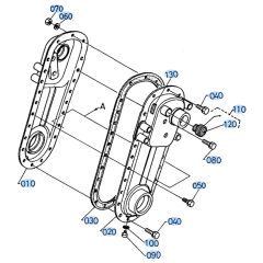 Rotary Case Assembly for Kubota AT70S Tiller