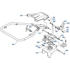 Handle Assembly for Kubota AT70S Tiller