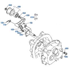 Tension Pulley Assembly for Kubota AT70S Tiller
