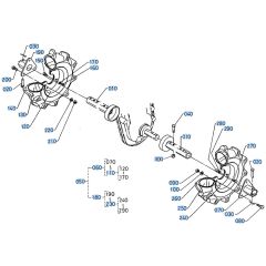 Axle, Wheel Assembly for Kubota AT70S Tiller
