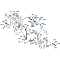 Shift Fork Assembly for Kubota AT70S Tiller