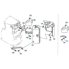 Muffler Assembly for Kubota AT70S Tiller