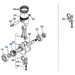 Crankshaft Assembly for Kubota AT70S Tiller
