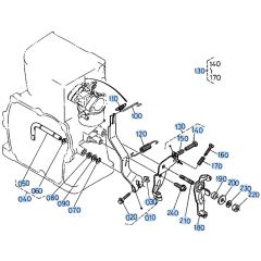 Governor Assembly for Kubota AT70S Tiller