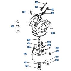 Carburettor Assembly for Kubota AT70S Tiller