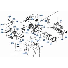 Air Cleaner Assembly for Kubota KH101 Mini Excavator