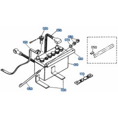 Battery Assembly for Kubota KH101 Mini Excavator