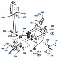 Bucket Assembly for Kubota KH101 Mini Excavator