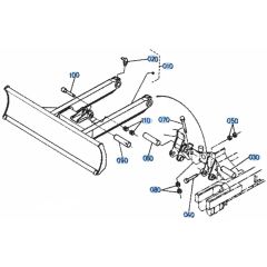 Dozer Assembly for Kubota KH101 Mini Excavator