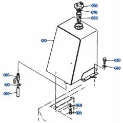 Fuel Tank Assembly for Kubota KH101 Mini Excavator