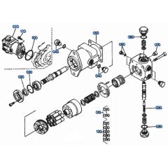 Drive Motor Assembly for Kubota KH101 Mini Excavator