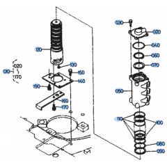 Rotary Joint Assembly for Kubota KH101 Mini Excavator