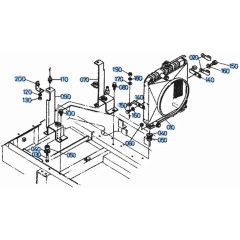 Radiator Assembly for Kubota KH101 Mini Excavator