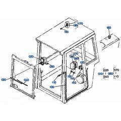Wiper Assembly for Kubota KH101 Mini Excavator