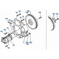Flywheel Assembly for Kubota KH101 Mini Excavator