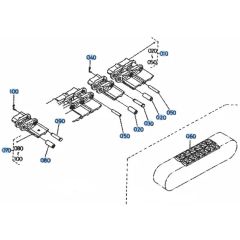 Crawler Assembly for Kubota KH101 Mini Excavator