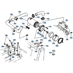 Air Cleaner Assembly for Kubota KH151 Mini Excavator