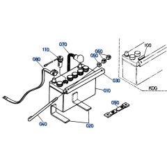 Battery Assembly for Kubota KH151 Mini Excavator