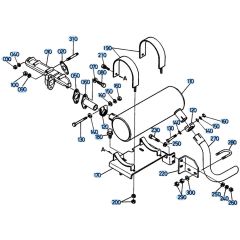 Muffler Assembly for Kubota KH151 Mini Excavator