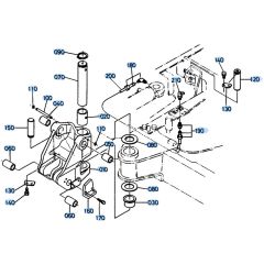 Swing Bracket Assembly for Kubota KH151 Mini Excavator