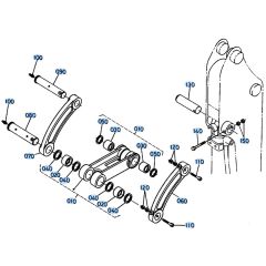 Bucket Link Assembly for Kubota KH151 Mini Excavator