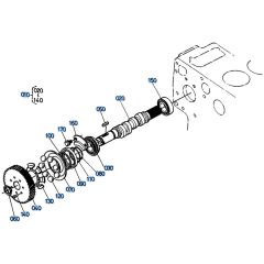 Injection Pump Camshaft Assembly for Kubota KH151 Mini Excavator