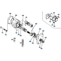 Gear Pump Assembly -1 for Kubota KH151 Mini Excavator