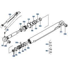 Arm Cylinder Assembly for Kubota KH151 Mini Excavator