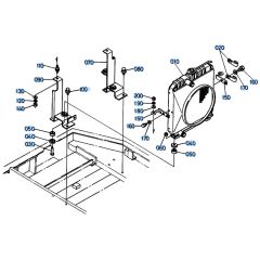 Radiator Assembly for Kubota KH151 Mini Excavator