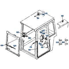 Wiper Assembly for Kubota KH151 Mini Excavator